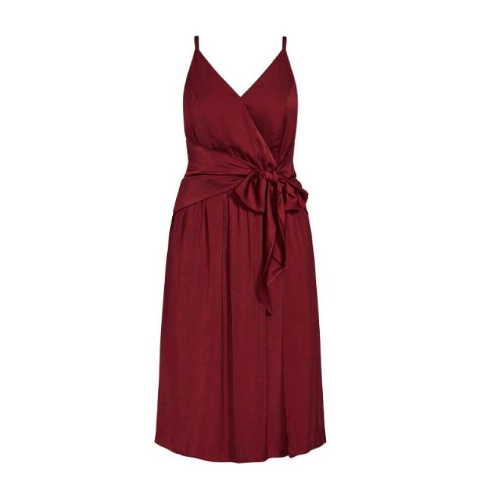 NWT City Chic Dress Dreaming Pomegranate XL = 22 = 3x - Picture 4 of 6
